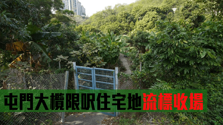 屯門大欖限呎住宅地流標收場。
