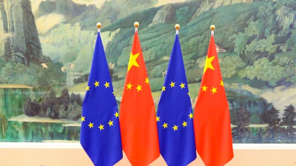  習近平晤科斯塔和馮德萊恩。