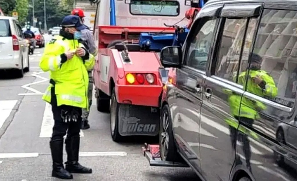 警方打擊違例泊車。資料圖片