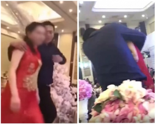 盐城公公强吻新娘事件发生后舆论哗然。