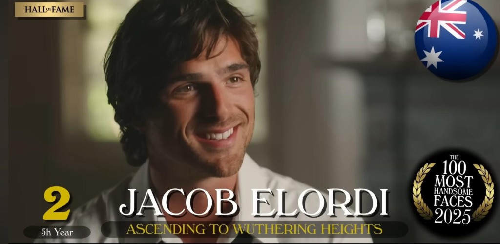 亞軍是澳洲型男Jacob Elordi。 亞軍是澳洲型男Jacob Elordi。
