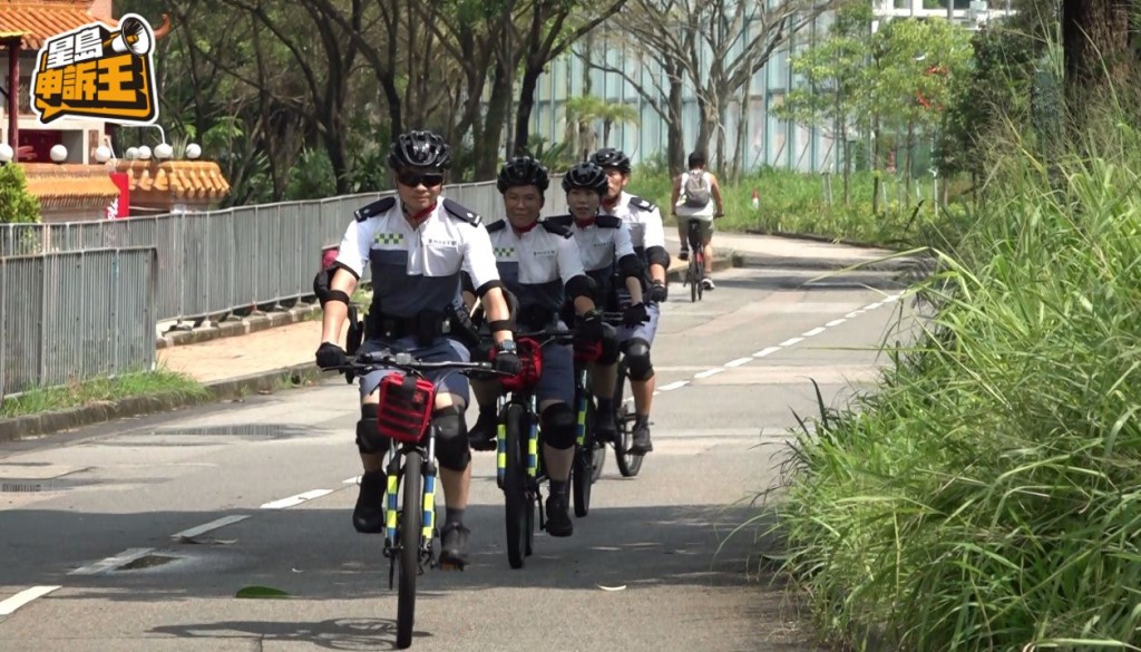 警察單車巡邏隊，亦在新界區一帶的道路及單車徑，加強巡邏執法。