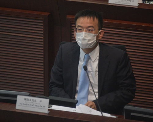 政制及內地事務局副局長陳帥夫。 資料圖片
