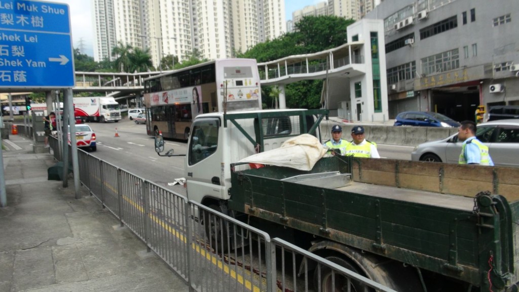 警方封鎖現場調查。林思明攝
