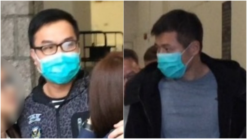 上訴庭法官今裁定11人上訴得直,圖中左為韋震豪、右是韋柏瀚。資料圖片 上訴庭法官今裁定11人上訴得直,圖中左為韋震豪、右是韋柏瀚。資料圖片