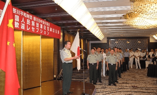 日中校官级干部之间的交流项目以屉川和平财团与中国军方智库「中国国际战略学会」为窗口，始于2001年。资料图片