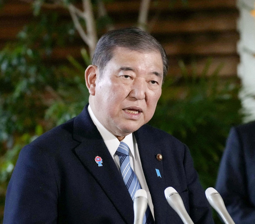 石破茂展現強硬立場，要求美國實質取消關稅。路透社