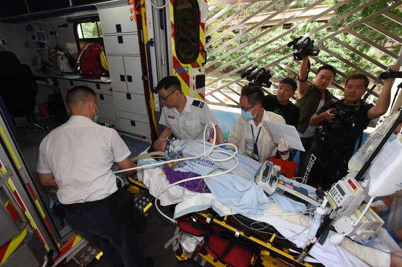 土瓜灣一間餐廳疑發生氣體爆炸，4人受傷。梁國峰攝