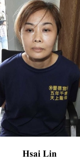 被捕台湾人林夏（Hsai Lin，音译）。 TDLR