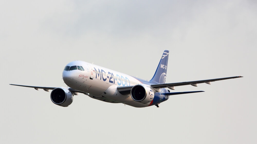 俄羅斯研發的新型客機「伊爾庫特 MC-21」。資料圖片