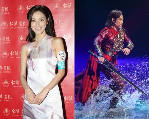 Grace謂男友去了外地演舞台劇，所以未知反應。