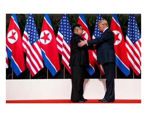 特朗普與金正恩6月於新加坡召開「特金會」後、朝鮮半島非核化進程未有具體進展。AP