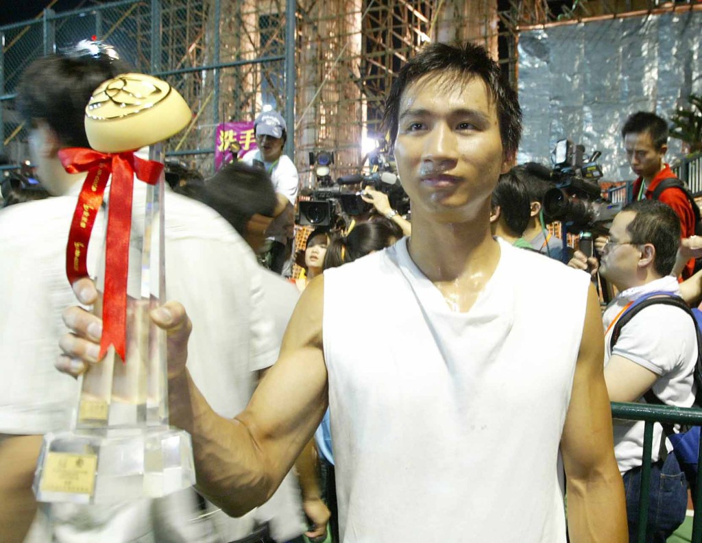 郭嘉明2006年再夺冠时坦言为长洲人争光。资料图片