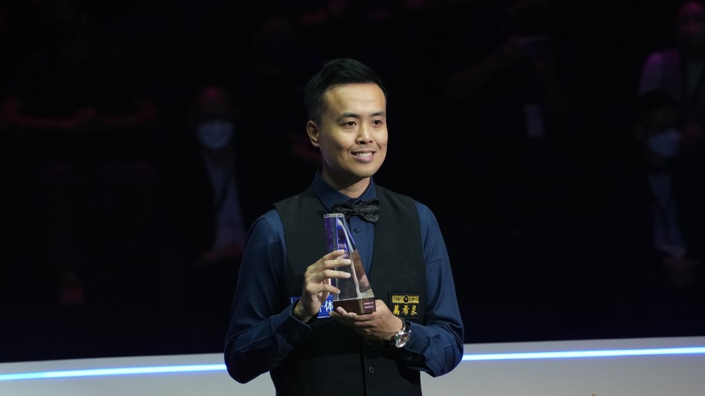 傅家俊在香港世界桌球大師賽決賽取得亞軍。資料圖片