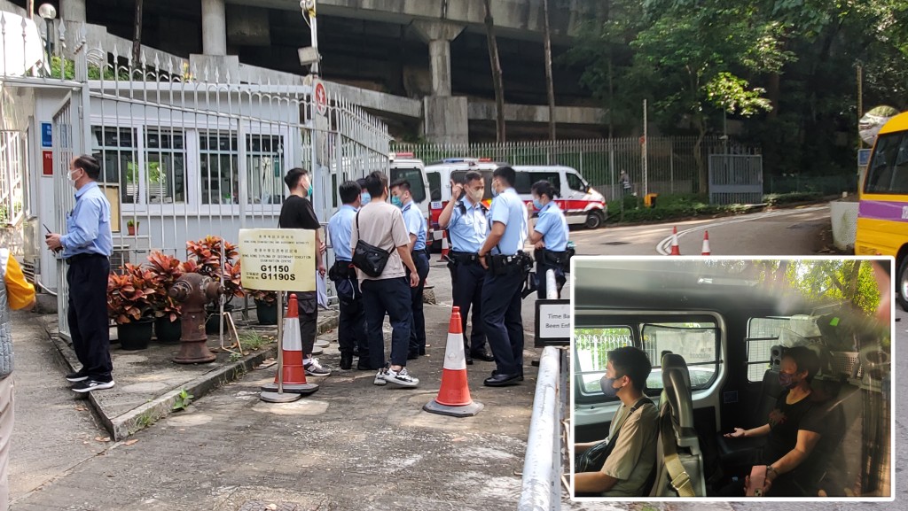 警員在男拔門外搜賊蹤,小圖為女事主。