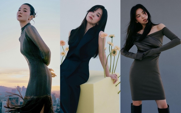 宋慧喬換上多套靚衫為雜誌拍攝。(VOGUE KOREA圖片)