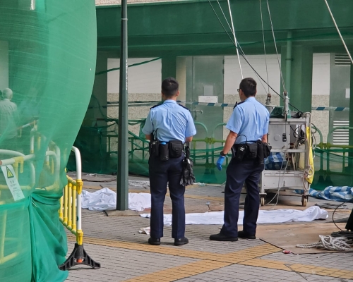 警員在場調查。 蔡楚輝攝