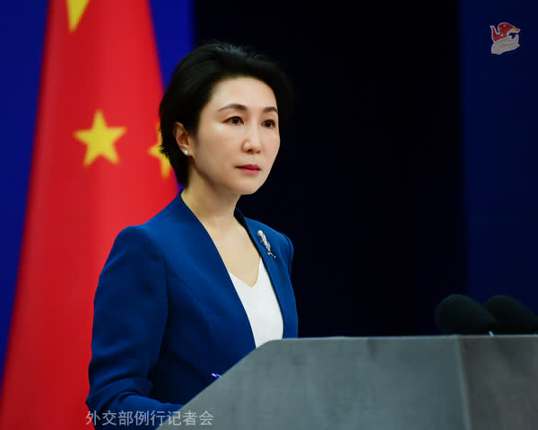 外交部发言人毛宁台湾问题纯属中国内政，美国无权说三道四。
