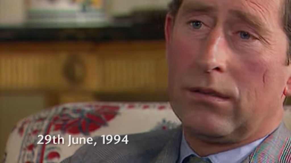 在1994年6月29日播放的專訪中，查理斯首度承認對戴安娜不忠。
