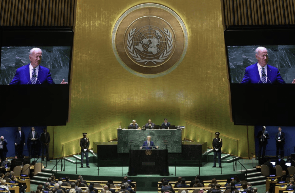 拜登在聯合國演說稱，美國致力去風險  而非與中國脫鉤。路透社