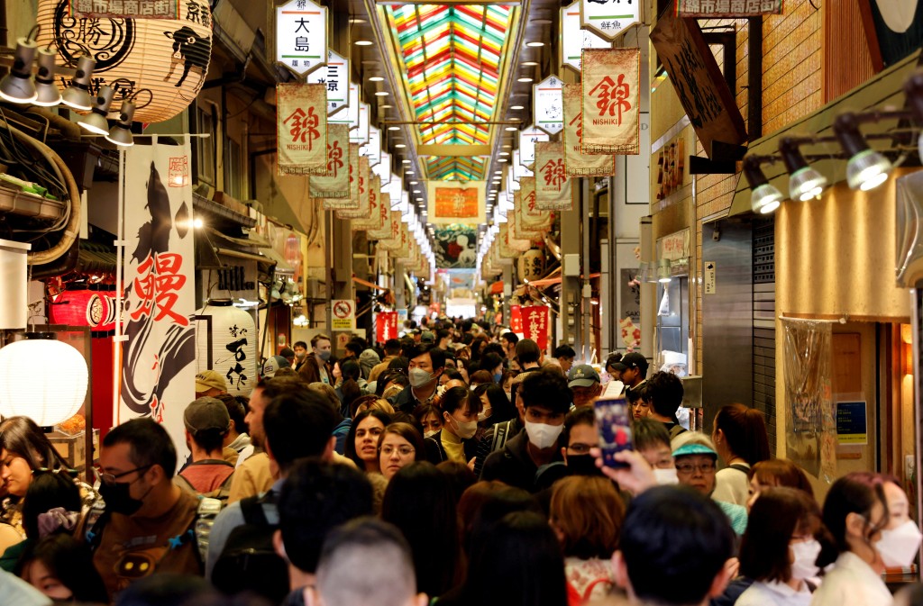 京都府去年觀光客與消費額雙創新高。路透社
