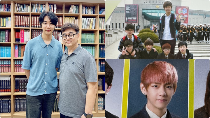 韓國社長YONG HEO公開BTS成員高中照  大讚V與Jimin求學時努力乖巧