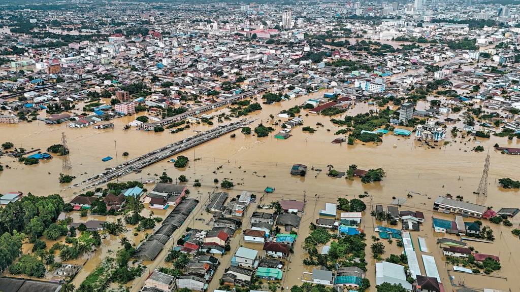泰國南部遭遇嚴重洪災。 路透社