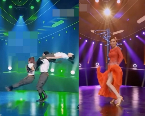 秦嵐因跳被抬舉舞蹈，下決心在10日內減4公斤。《新舞林大會》截圖