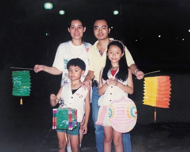 疫情下，Kendy一家四口分隔兩地，平日靠視像維繫感情。