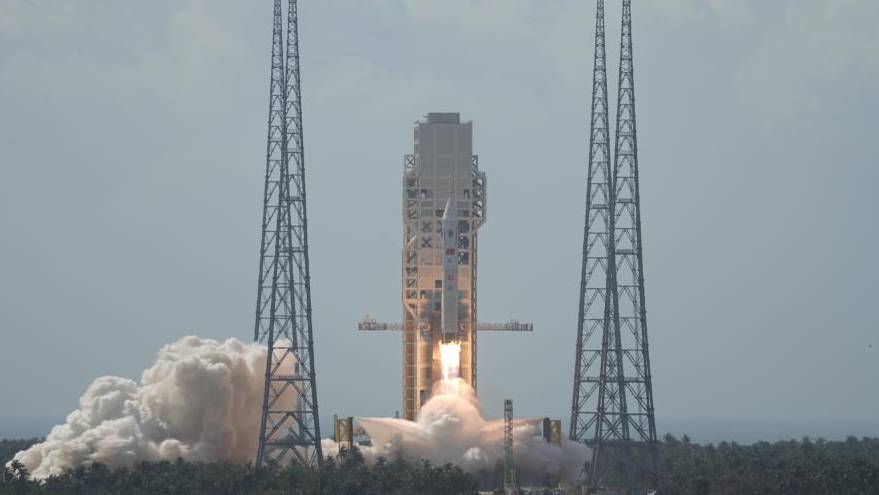 2月11日，長征十號運載火箭系統低空演示驗證與夢舟載人飛船系統最大動壓逃逸飛行試驗均成功。 新華社