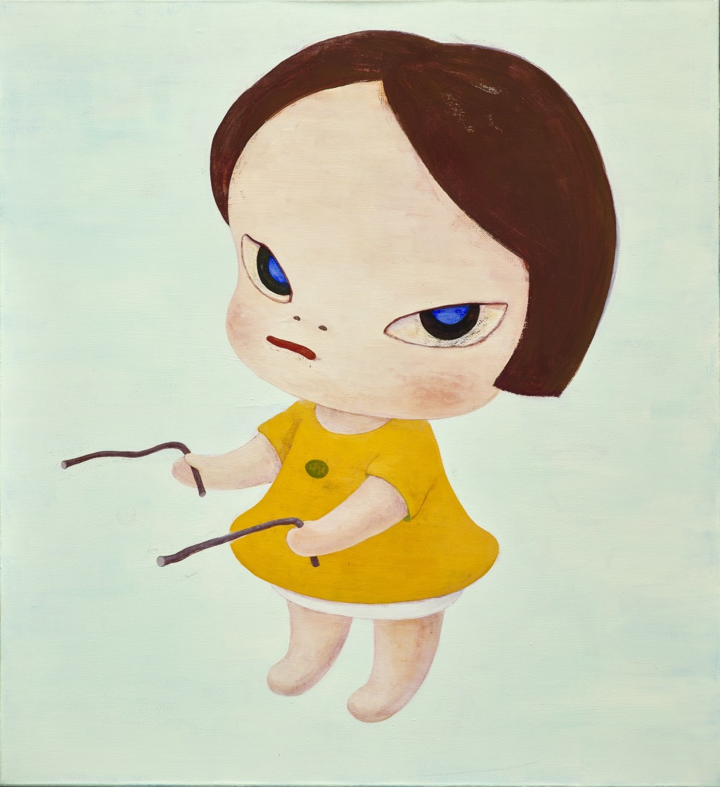 奈良美智於2000年創作的《行蹤不明》,創下近1.24億港元成交天價。 奈良美智於2000年創作的《行蹤不明》,創下近1.24億港元成交天價。