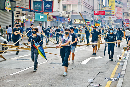 ■江樂士認為，暴力示威事件猖獗，法庭有需要重懲示威者。