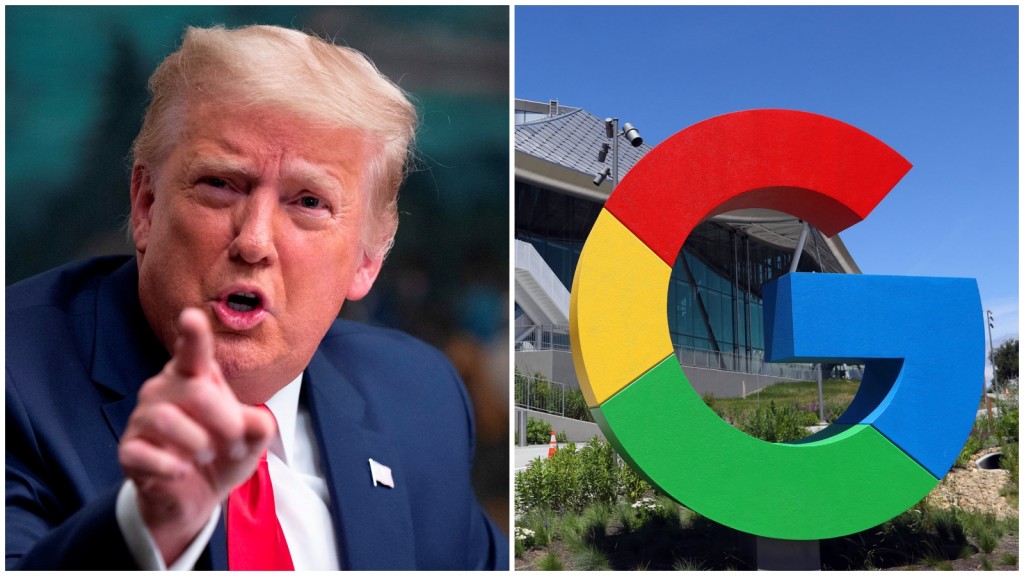 特朗普稱，他當選總統後將起訴GOOGLE。