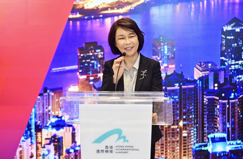 机管局首席营运总监张李佳蕙表示，大会将让3,000多名行业领袖齐聚一堂，符合机管局加强香港作为国际航空枢纽地位的承诺。陈极彰摄