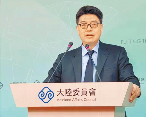 台灣陸委會發言人邱垂正。 網圖