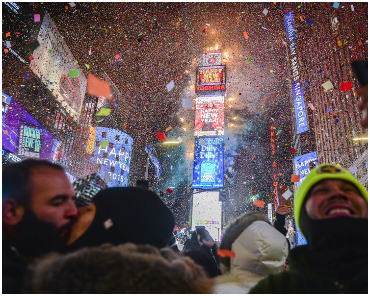 今次是纽约史上第二冷跨年夜。AP