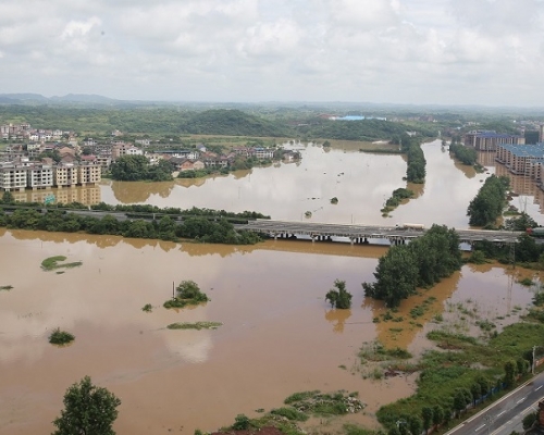 湖南水災造成83人死亡失蹤。新華社圖片