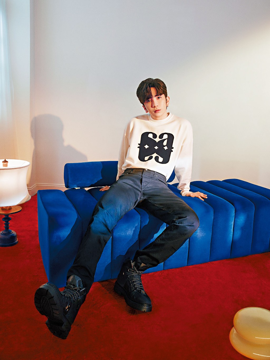 Anson Lo推出自家服裝品牌「ALLOVER」，更親自做模特兒。
