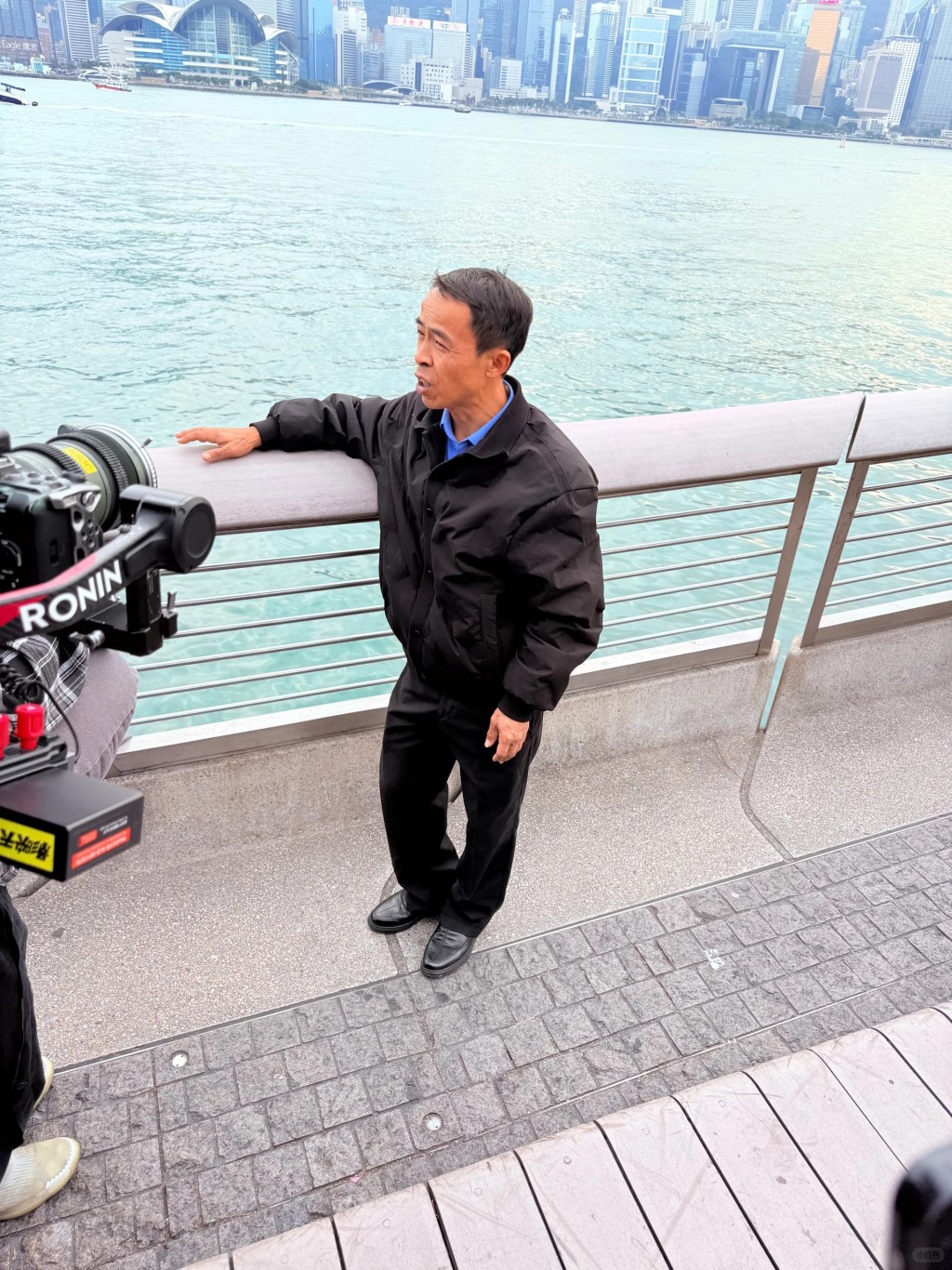 景德鎮網紅「雞排哥」來港引起注目。小紅書 景德鎮網紅「雞排哥」來港引起注目。小紅書