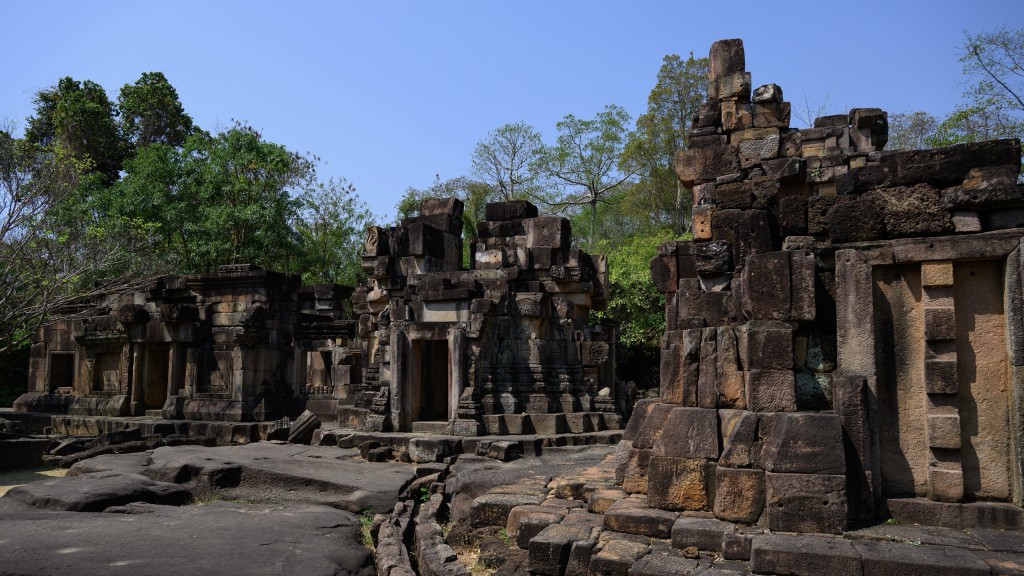 泰國素林府的塔門通寺(Prasat Ta Muen Thom)是泰柬之間有爭議的邊境地區。 法新社 泰國素林府的塔門通寺(Prasat Ta Muen Thom)是泰柬之間有爭議的邊境地區。 法新社