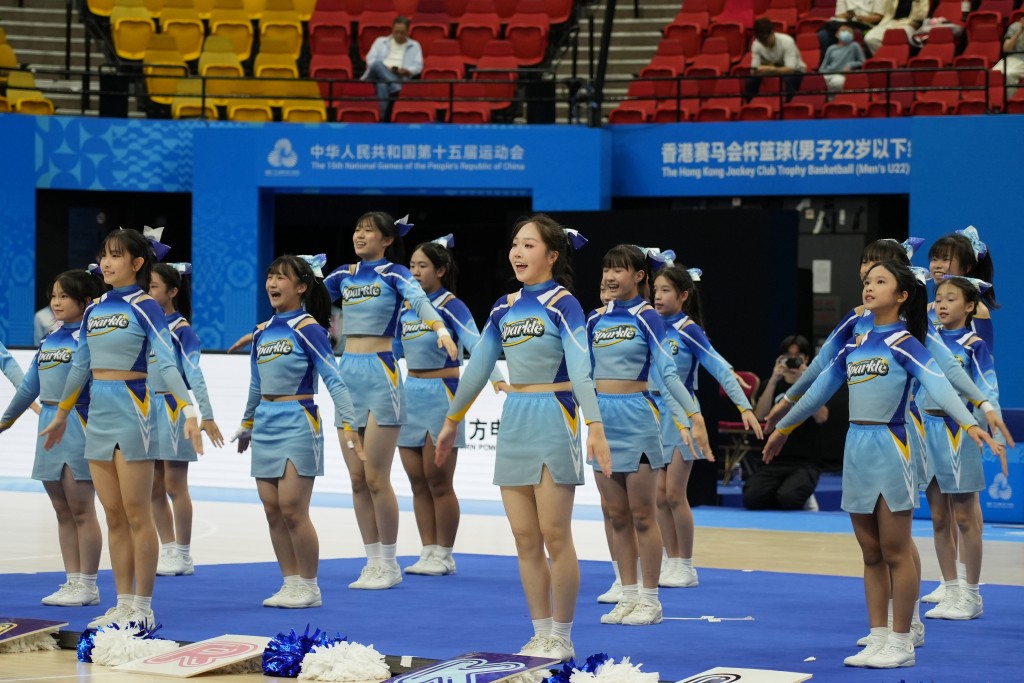 屢獲佳績的梁式芝書院啦啦隊Sparkle ，獲邀於全運會香港賽區表演。