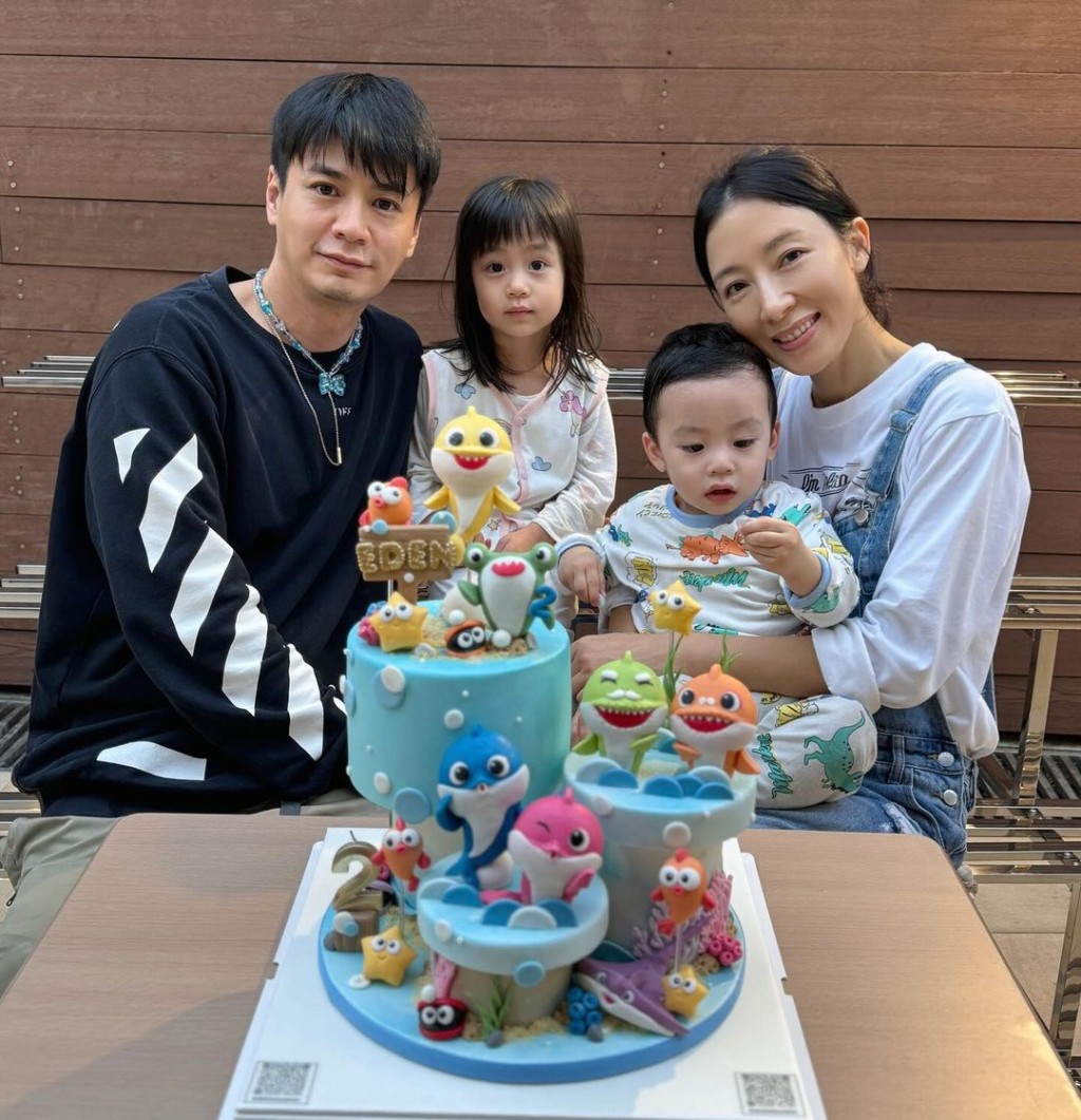 杨茜尧早前为儿子庆祝生日。  ​