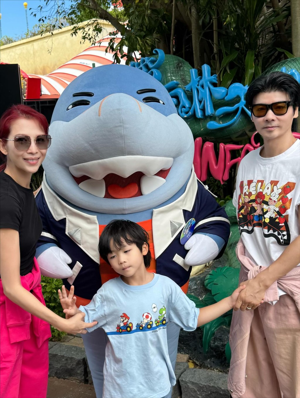 小壽星「魚蛋」十分可愛。 小壽星「魚蛋」十分可愛。