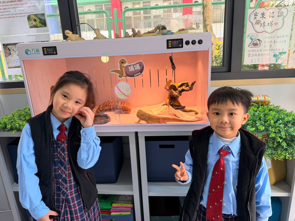 鬆獅蜥蜴埔埔（圖片來源：受訪學校提供）