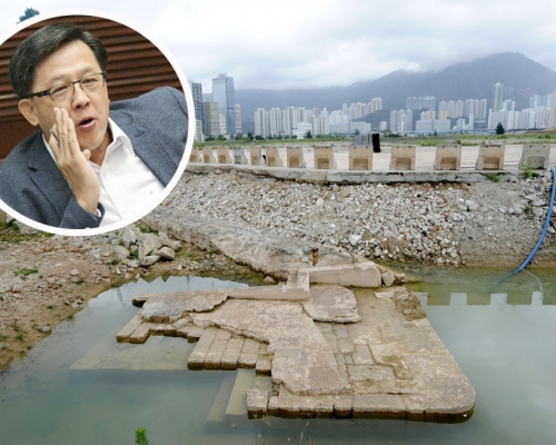 建築署指特意用遺蹟形式凸顯「滄桑味」，何君堯批「一堆爛石」。 資料圖片