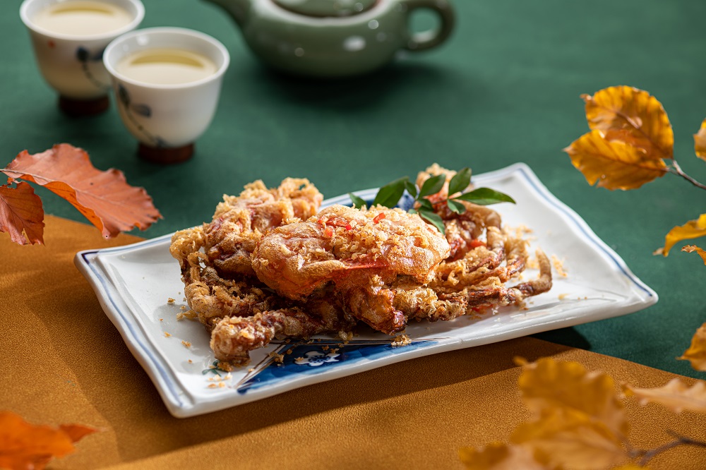 金蒜椒鹽沙巴軟殼蟹　玉庭