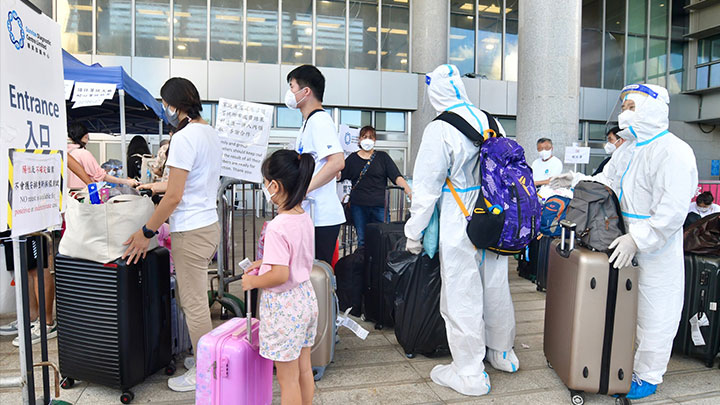 政府指深圳灣口岸核檢網上預約系統運作暢順。資料圖片