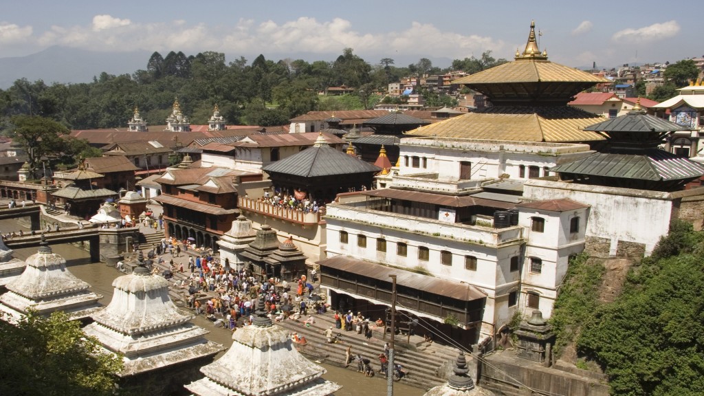 佛教最初起源于古印度恒河支流罗泊提河流域的迦毗罗衞国（今尼泊尔）。图为尼泊尔加德满都东部的帕舒帕蒂纳特庙。（维基百科图片）