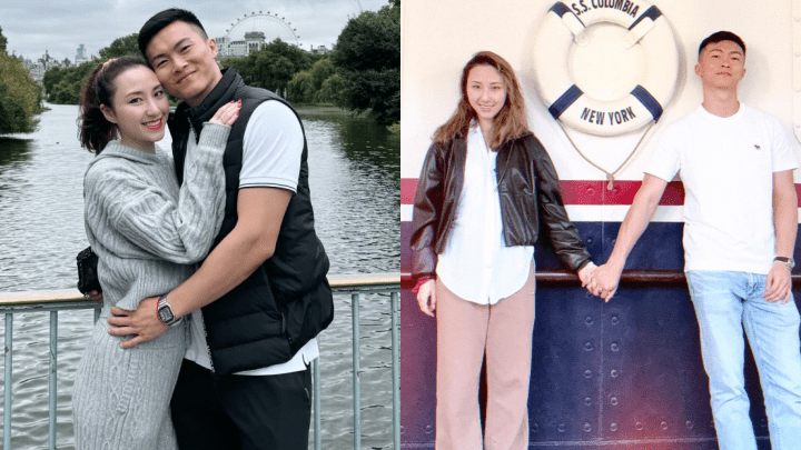 賭王千金何超雲白滑玉背好迷人 與未婚夫街頭漫步放閃 相戀千日越愛越甜