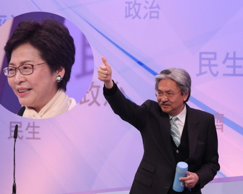 曾俊華再度向林鄭月娥「開火」。
